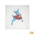 Blue Retro Reindeer